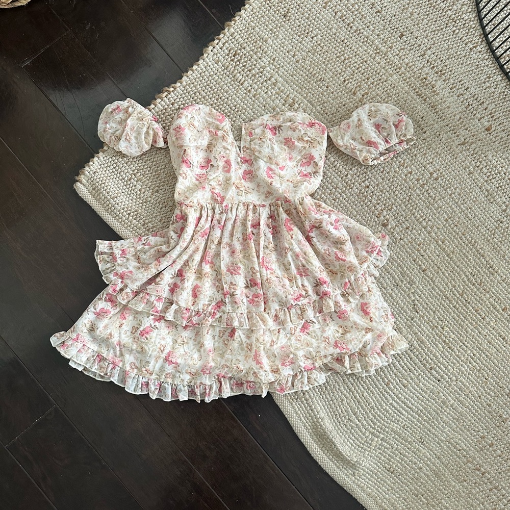 Floral Mini Dress, Size S. NWT